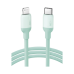 Cable USB-C a Lightning / Certificado MFi / 1 Metro / Adecuado para iPhone, iPad, iPod / Carga Rápida PD 20W /  Sincronización de Datos de hasta 480 Mbps / Goma de Silicona y  TPE. / Suave al Tacto / Color  Green