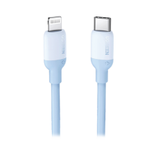 Cable USB-C a Lightning / Certificado MFi / 1 Metro / Adecuado para iPhone, iPad, iPod / Carga Rápida PD 20W /  Sincronización de Datos de hasta 480 Mbps / Goma de Silicona y  TPE. / Suave al Tacto / Color Navy Blue