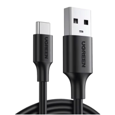 Cable USB-A a USB-C | 1 Metro | Carga y Sincronización de Datos | Carga Rápida 60W | Datos 5 Gbps | QC 3.0/2.0 | FPC | AFC | Protección Integrada | Duradero y Flexible| Caja ABS | Cubierta de TPE | Color Negro.