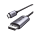 Cable USB-C a DP 1.4 | 3 Metros (9.84 Pies) | Compatible con Thunderbolt 3 & 4 | 8K@60Hz | 4K@240Hz | HDR10+ | eARC | DTS | 3D | ALLM | VRR | | FreeSync G-Sync | Caja de Aluminio | Nylon Trenzado | Conector Niquelado | Blindaje Multicapa