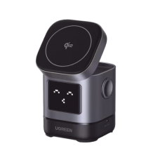Cargador Inalámbrico Robot 2 en 1 UGREEN Qi2 / 15W Ultra Rápido para iPhone / 5W para AirPods / Pantalla Inteligente con Expresiones / Imanes N48H / Puerto USB-C 5W para Apple Watch / Compatibilidad MPP Cargador Inalámbrico Robot 2 en 1 UGREEN Qi2 / 15W Ultra Rápido para iPhone / 5W para AirPods / Pantalla Inteligente con Expresiones / Imanes N48H / Puerto USB-C 5W para Apple Watch / Compatibilidad MPP