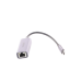 Adaptador de Red USB-C 3.1 (5 Gbps) a RJ45 | Thunderbolt 3 | Admite 10/100/1000 Mbps |  Chip Inteligente | Amplia Compatibilidad | Caja de Aluminio | Longitud del cable 10 cm.