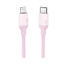 Cable USB-C a Lightning / Certificado MFi / 1 Metro / Adecuado para iPhone, iPad, iPod / Carga Rápida PD 20W /  Sincronización de Datos de hasta 480 Mbps / Goma de Silicona y  TPE. / Suave al Tacto / Color Pink