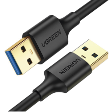 Cable USB-A 3.0 a  USB-A 3.0 / 3 Metros / Macho a Macho / Conector Niquelado / Núcleo de Cobre Estañado / Blindaje Múltiple / Velocidad 5Gbps / No Requiere Controlador / Compatible con USB 2.0 Y USB 1.1