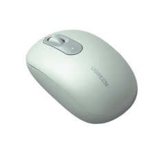 Mouse Inalámbrico 2.4G 800/1200/1600/2400 DPI | Función de 3 botones | Alcance 10m | Silencioso |  Ergonómico | Anti-caída y Anti-interferencias | Batería Alcalina AA incluida  | Color Green.