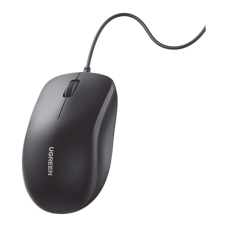 Mouse Óptico USB | Cable USB de 1.5 metros | 3 Botones | 1200DPI | Diseño Ergonómico | Silencioso | Color Negro | Windows / MacOS / Linux / Chrome y otros | También Compatible con  DVR / NVR.