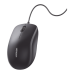 Mouse Óptico USB | Cable USB de 1.5 metros | 3 Botones | 1200DPI | Diseño Ergonómico | Silencioso | Color Negro | Windows / MacOS / Linux / Chrome y otros | También Compatible con  DVR / NVR.