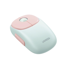 Mouse Inalámbrico FUN | Recargable| 2.4G & Bluetooth | 4 Niveles de DPI | Silencioso | Ergonómico | 5 Botones | Compatible con Windows, macOS 10.5, Android iOS Linux y Chrome OS | Color Rosa.