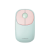 Mouse Inalámbrico FUN | Recargable| 2.4G & Bluetooth | 4 Niveles de DPI | Silencioso | Ergonómico | 5 Botones | Compatible con Windows, macOS 10.5, Android iOS Linux y Chrome OS | Color Rosa.