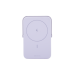 Power Bank Inalambrico | 5000mAh | 7.5W  |  Con Emojis de Estado | Carga Rápida USB-C Bidireccional  | Pantalla TFT  Inteligente | 13 niveles de Proteccion | Con Holder | Color Purple.