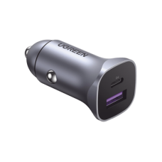 Cargador de Auto 30W | 2 Puertos USB-A y USB-C | Carga Rápida | Compatible con Vehículos de 12 y 24 VCD | PD3.0, QC4.0, SCP, PPS | Indicador Led | Diseño Compacto | Chip Inteligente | Caja de Aluminio Cargador de Auto 30W | 2 Puertos USB-A y USB-C | Carga Rápida | Compatible con Vehículos de 12 y 24 VCD | PD3.0, QC4.0, SCP, PPS | Indicador Led | Diseño Compacto | Chip Inteligente | Caja de Aluminio