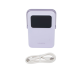 Power Bank Serie UNO Inalambrico | 10000mAh | 7.5W/20W  |  Con Emojis de Estado | Carga Rápida USB-C Bidireccional  | Pantalla TFT  Inteligente | Con Holder | Color Purple.