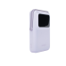 Power Bank Serie UNO Inalambrico | 10000mAh | 7.5W/20W  |  Con Emojis de Estado | Carga Rápida USB-C Bidireccional  | Pantalla TFT  Inteligente | Con Holder | Color Purple.