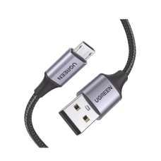 Cable USB-A a Micro USB | 1 Metro (3.28 Pies) | Carga Rápida | QC 3.0/2.0 | FPC | AFC | Transferencia de Datos de 480 Mbps | Recarga hasta 18W | Protección Integrada | Caja de Aluminio | Nylon Trenzado | Color Negro Cable USB-A a Micro USB | 1 Metro (3.28 Pies) | Carga Rápida | QC 3.0/2.0 | FPC | AFC | Transferencia de Datos de 480 Mbps | Recarga hasta 18W | Protección Integrada | Caja de Aluminio | Nylon Trenzado | Color Negro