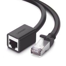 Cable de Extensión Cat6 RJ45 F/UTP / Macho a Hembra / 2 Metros (6.56 Pies) / Método de Conexión 568B / Velocidad de Transmisión 1000Mbps / Ancho de Banda del Canal 250MHz / Caja de Cobre / Negro