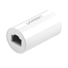 Acoplador y Protector (Extensor de Cable Ethernet RJ45) | 1000Mbps | Compatibilidad con Cat7/Cat6/Cat5e | Compatible con POE | Ignífugo | ABS | Color Blanco