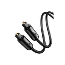 Cable Óptico Toslink (S/PDIF) de Alta Calidad para Audio Digital / 3 Metros (9.84 Pies) / Tapa de Protección / Dolby 7.1 Canales / Diseño Durable / Plug & Play / Color Negro