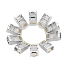 CONECTOR CAT6 BLINDADO BOLSA CON 10 UNIDADES