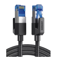Cable Ethernet Cat8 CLASS F/FTP Redondo con Malla de Nylon 1 Metro (3.28 Pies)