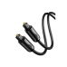 Cable Óptico Toslink (S/PDIF) de Alta Calidad para Audio Digital / 3 Metros (9.84 Pies) / Tapa de Protección / Dolby 7.1 Canales / Diseño Durable / Plug & Play / Color Negro