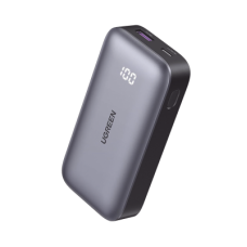 Mini Power Bank 30W  | 10 000 mAh |  2 Puertos PD3.0, USB C+A | Carga Rápida | Pantalla Digital | Compatible con iPhone 16 Pro Max/15/14, MacBook Air, iPad, Galaxy S24 Ultra, | Color Negro.