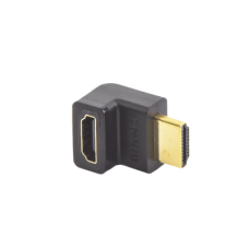 Adaptador HDMI de 90 Grados Macho a Hembra / Hacia Arriba / HDMI 2.0 4K@60Hz / Proporciona Flexibilidad Sin Doblar los Cables HDMI