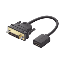 Convertidor DVI Macho a HDMI Hembra | Bidireccional | DVI 24+1 | 1080P@60Hz | Cable de 22 cm (8.66 Pulgadas) | Negro