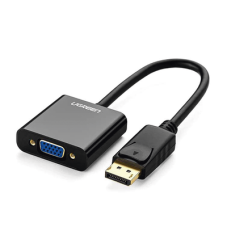 Convertidor DP Macho a VGA Hembra (Negro).
