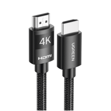 Cable HDMI 2.0 de Nylon Trenzado | 2 Metros (6.56 Pies) | 4K@60Hz | ARC | Dolby ATMOS | True HD | TMDS | HDR | 3D Inversivo | 18Gbps | 3 Capas de Protección + 4 de Blindaje | Niquelado | Carcasa de Aluminio