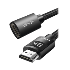 Cable de Extensión HDMI 8K | 1 Metro (3.28 Pies) | Macho a Hembra | HDMI 2.1 | 8K@60Hz | Núcleo de Cobre Puro 28AWG | Soporta la Conexión de Hasta 3 Metros (9.84 Pies) de Largo en HDMI 2.1