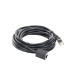 Cable de Extensión Cat6 RJ45 F/UTP / Macho a Hembra / 5 Metros (16.40 Pies) / Método de Conexión 568B / Velocidad de Transmisión 1000Mbps / Ancho de Banda del Canal 250MHz / Caja de Cobre / Negro