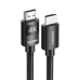 Cable HDMI 2.0 de Nylon Trenzado | 2 Metros (6.56 Pies) | 4K@60Hz | ARC | Dolby ATMOS | True HD | TMDS | HDR | 3D Inversivo | 18Gbps | 3 Capas de Protección + 4 de Blindaje | Niquelado | Carcasa de Aluminio