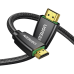 Cable HDMI 2.0 de Nylon Trenzado / 2 Metros (6.56 Pies) / 4K@60Hz / HDR / 3D / HEC (Canal Ethernet HDMI) / ARC (Canal de Retorno de Audio) / Color Profundo de 48 Bits / Audio de 32 Canales / HDCP 2.2 / Audio DTS: X / 18 Gbps / Blindaje de 4 Capas