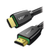 Cable HDMI 2.0 de Nylon Trenzado / 5 Metros (16.40 Pies) / 4K@60Hz / HDR / 3D / HEC (Canal Ethernet HDMI) / ARC (Canal de Retorno de Audio) / Color Profundo de 48 Bits / Audio de 32 Canales / HDCP 2.2 / Audio DTS: X / 18 Gbps / Blindaje de 4 Capas