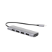 HUB USB-C Multipuertos / HDMI 4K@30Hz  / 3 Puertos USB-A 3.0 / Lector Tarjeta SD+TF (Uso Simultáneo) / 6 en 1 / Carcasa de Aluminio.