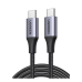 Cable USB-C a USB-C | 2 Metros | Potencia de Carga 240W | 48V/5A | PD3.1 /3.0 | 480 Mbps | Chip E-Market | Carcasa de Aluminio | Nylon Trenzado.