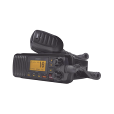Radio Móvil Marino VHF, color negro, 25 W de potencia, sumergible IPX4, rango de frecuencia.: Tx: 156.025-157.425 MHz, Rx: 156.050-163.275 MHz. incluye micrófono y cable de alimentación Radio Móvil Marino VHF, color negro, 25 W de potencia, sumergible IPX4, rango de frecuencia.: Tx: 156.025-157.425 MHz, Rx: 156.050-163.275 MHz. incluye micrófono y cable de alimentación