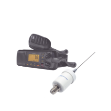 Kit de radio UM385BK | mas antena marina de fibra de vidrio TX-1600-SYS Kit de radio UM385BK | mas antena marina de fibra de vidrio TX-1600-SYS