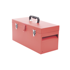 Caja de herramientas metálica con soble cerradura de 51 x 21.5 x 24cm. Caja de herramientas metálica con soble cerradura de 51 x 21.5 x 24cm.
