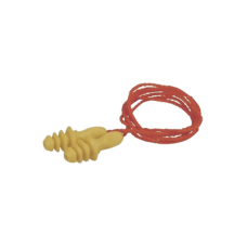 Tapones para oídos reutilizables, de caucho sintético.