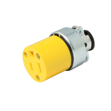 Contacto Blindado Aterrizado / 15 A 125 V / 50/60 Hz / ABS/ Metal / Color Amarillo.