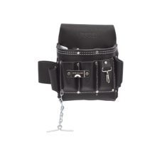 Estuche porta herramienta de piel con cinturón, con 10 bolsillos, medidas 25.4 x 25.4 cm. Estuche porta herramienta de piel con cinturón, con 10 bolsillos, medidas 25.4 x 25.4 cm.