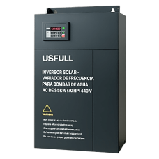 Inversor Solar - Variador de Frecuencia para Bombas de Agua AC de 55KW (70 HP)   440V: Potencia y Eficiencia para Aplicaciones Exigentes