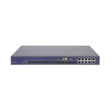 OLT de 8 puertos EPON con 16 puertos Uplink (8 puertos Gigabit Ethernet + 4 puertos SFP + 4 puertos SFP+), hasta 512 ONUs