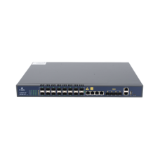 OLT de 16 puertos GPON con 8 puertos Uplink (4 puertos Gigabit Ethernet + 4 puertos SFP / puertos SFP+) hasta 2,048 ONUs