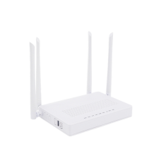 ONU Dual GPON/EPON / Wi-Fi Doble Banda 2.4 y 5 GHz / Soporta MESH / 2 Puertos Gigabit / 1 Puerto PON SC/APC / 1 puerto CATV / Hasta 1200 Mbps vía Wi-Fi