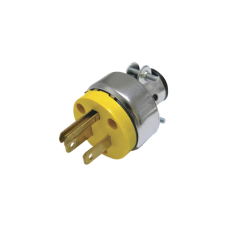 Clavija Blindada con Terminal de Tierra con Abrazadera para cable de 3 hilos. Clavija Blindada con Terminal de Tierra con Abrazadera para cable de 3 hilos.