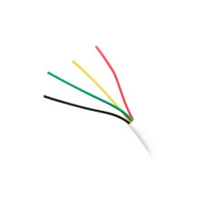 Bobina de Cable de 305 Metros (1000 Pies), 4 x 18 AWG, Aislamiento Individual de Policloruro de Vinilo (PVC), con Propiedades Antiflama, para Aplicaciones en Sistemas de Seguridad.