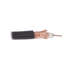 ( Precio Por Metro ) Cable RG59, Conductor Central De Alambre De Cobre Calibre 20, Blindado De Malla Trenzada De Cobre 80%, Aislante De Polietileno Sólido. Hasta Agotar Existencias