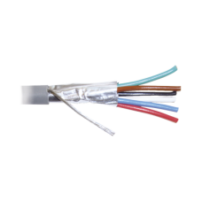 Bobina de 305 Metros (1000 Pies) de Cable 8 Conductores, 22 AWG, Tipo CMR, de Color Gris para Aplicaciones en Alarmas de Intrusión /Control de Acceso/Interfonos y TV Porteros/Automatización/Audio y Voceo.